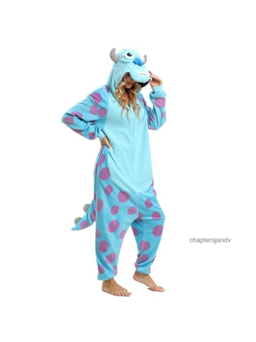 Fleece Onesie Cosplay Pajama Adult Halloween Warm Soft Loungewear